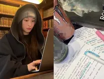 Ани из All Day Project учится, попивая энергетические напитки... Разве кофеина так много?