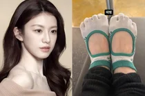 Go Yoon-jung, faisant du Pilates avec des chaussettes à orteils... La raison pour laquelle les actrices s'y mettent