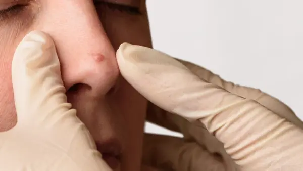 50代男性の鼻先にできた腫れ物、実は糖尿病の危険信号？