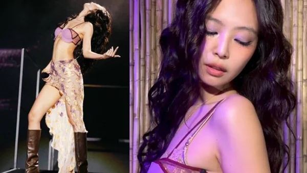 BLACKPINK成员Jennie西班牙舞台美出新高度？“薰衣草眼妆”成今夏焦点