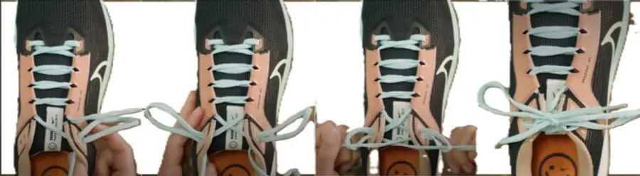 How to secure your running shoes using the final eyelet for a better fit. Photo: Captured and edited from Nike.com video
