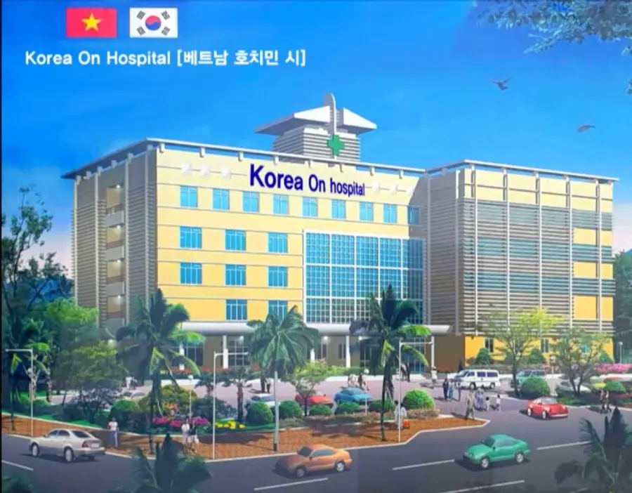 An architectural rendering of the hospital's projected branch in Vietnam. Photo=Busan On Hospital